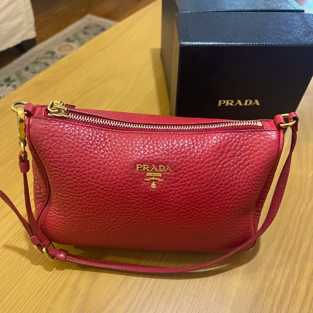 Prada leather mini bag